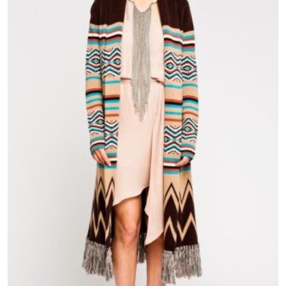 Haute hippie women’s  boho long sweater